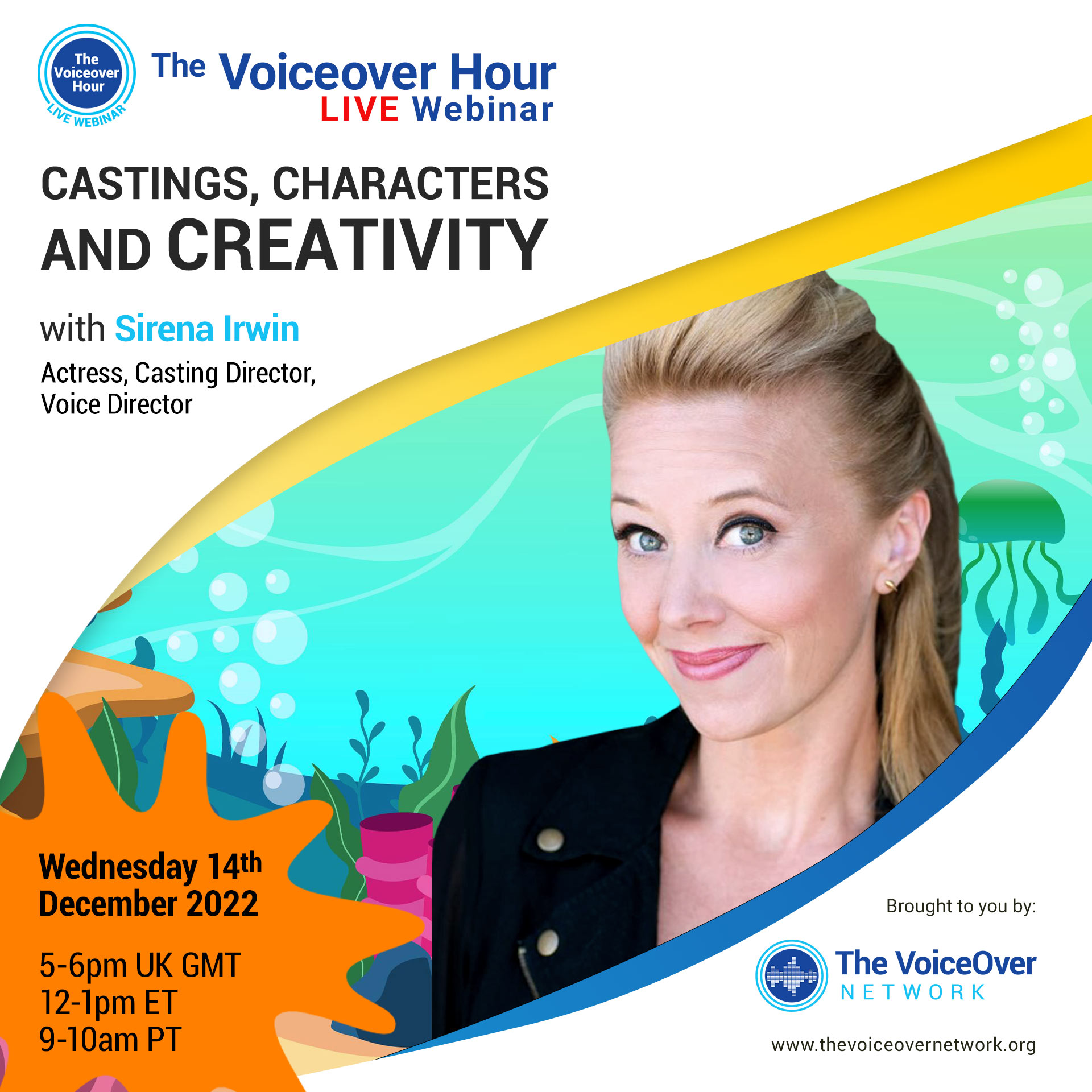 The Voiceover Hour, Castings, Characters and Creativity with Sirena Irwin