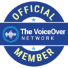The VoiceOver Network Official Member badge